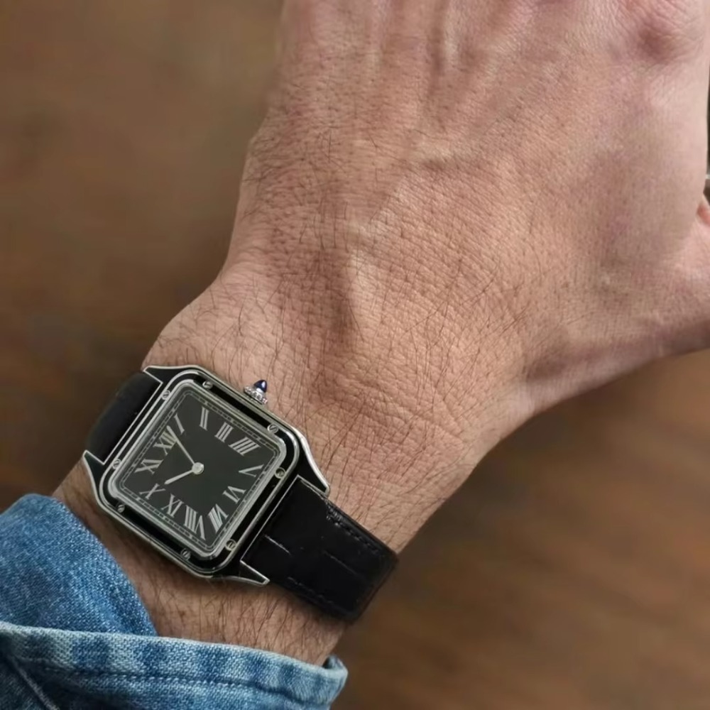 15.5mm 17.5mm 19mm Alligator P - Cartier Watch Santos recension och pris