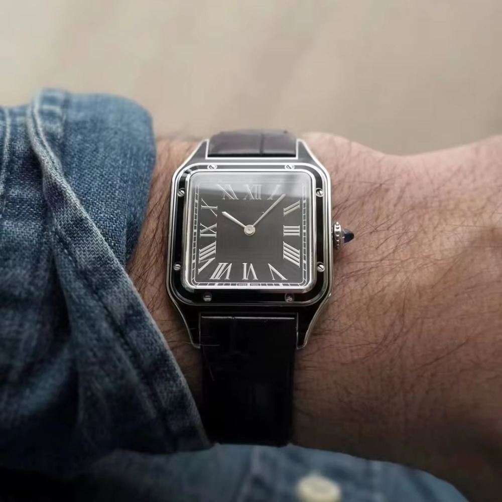 15.5mm 17.5mm 19mm Alligator P - Cartier Watch Santos recension och pris
