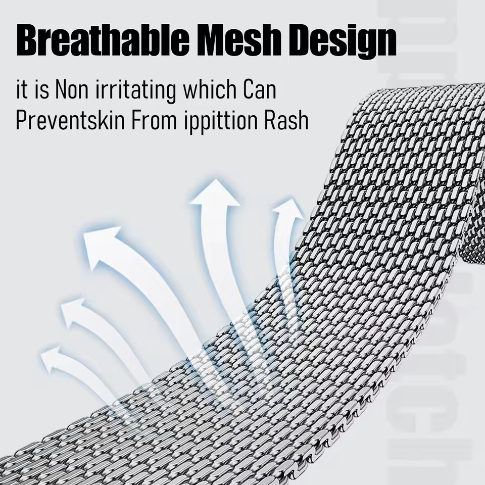 18/20/22mm Steel Mesh Milanese - Milanese Loop Magnetic recension och pris