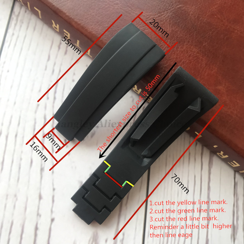 For Rolex Rubber Wrist Yacht D - Curved Spring Bar recension och pris