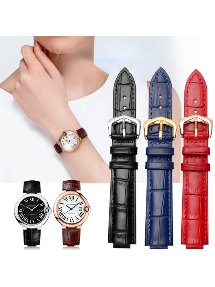 Genuine Leather Watch Strap fo - Cartier Watch Tank recension och pris