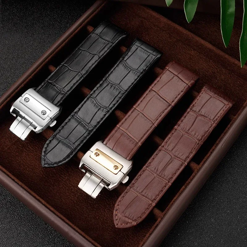 20mm 23mm Genuine Leather Watc - Cartier Watch Santos recension och pris