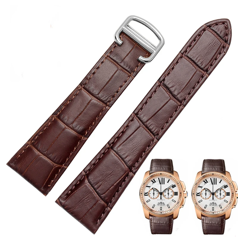 Watchband Genuine Leather Watc - Cartier Watch Tank recension och pris
