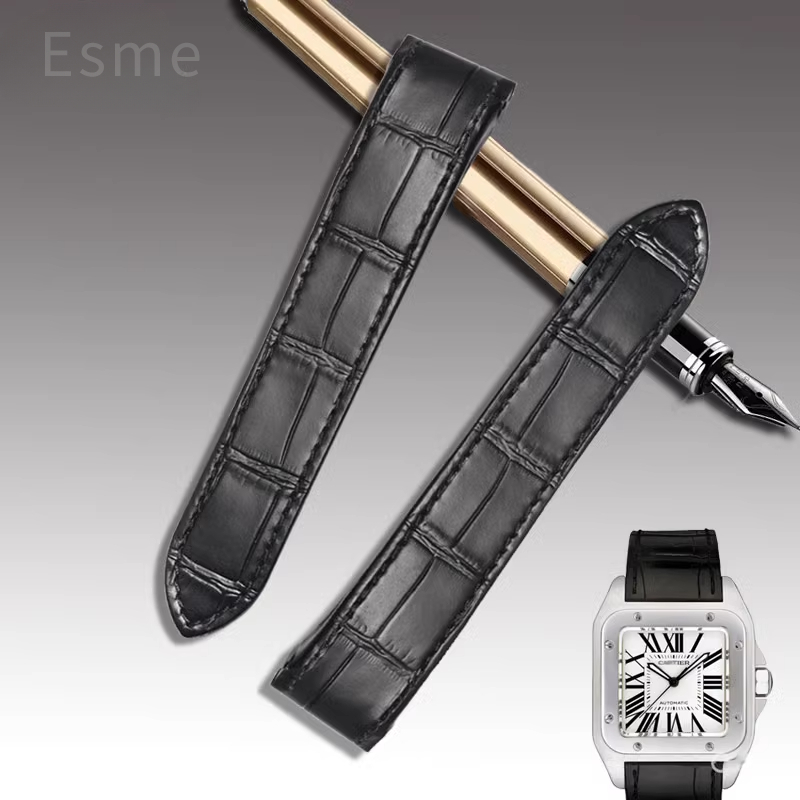 Cowhide Watch Strap for Cartie - Cartier Watch Santos recension och pris