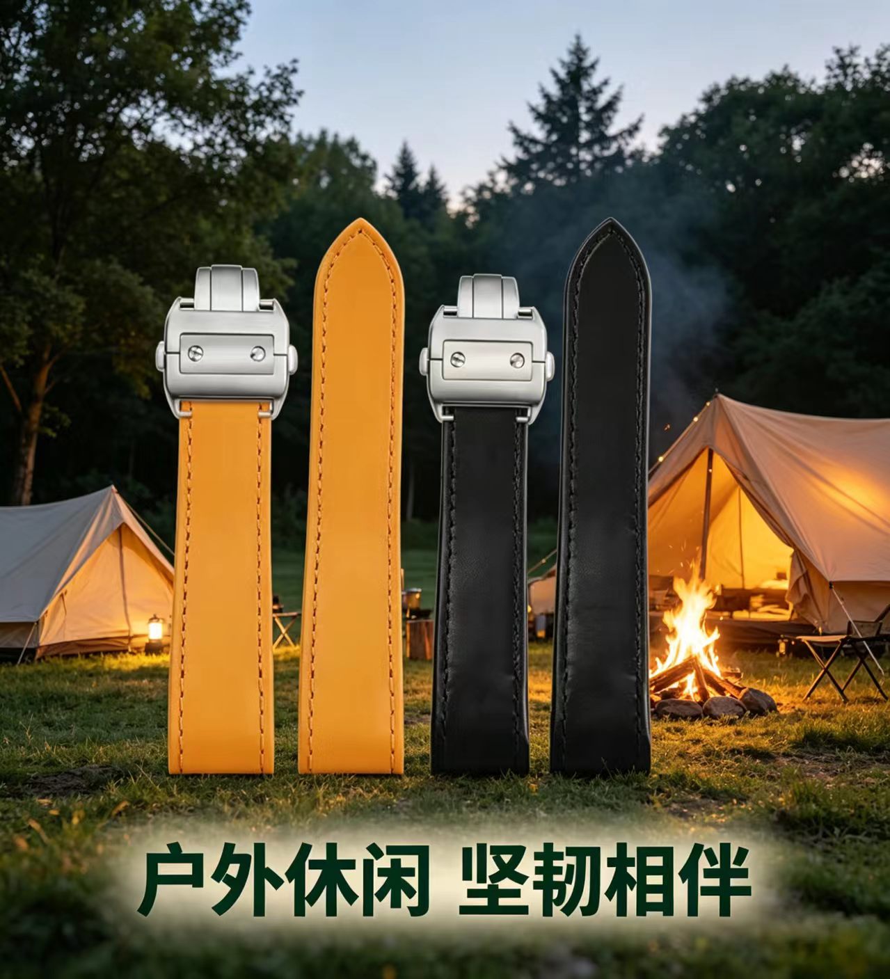 Genuine Lea/ther Watch Strap f - Cartier Watch Santos recension och pris