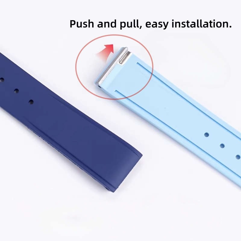 15.5mm 17.5mm FKM Watch Strap  - Cartier Watch Santos recension och pris